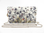 Dior Lady Dior Ivory Leather Floral Pouch Wallet on Chain