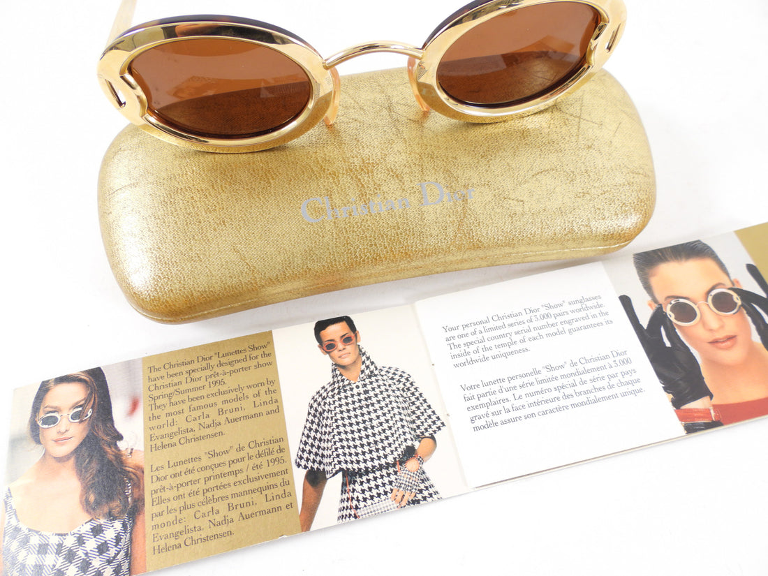 Christian Dior Vintage SS 1995 Limited Edition Lunettes Show Sunglasses