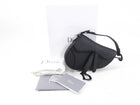 Dior All Black Ultramatte Leather Mini Saddle Bag