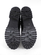 Christian Dior Black Stretch Nappa CD Quilted Moto Boots - 34.5