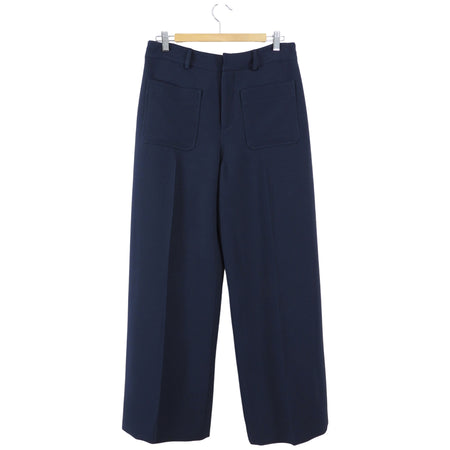 Christian Dior Navy Front Patch Pocket Trousers - 8/10