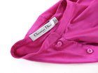 Christian Dior Fuchsia Raw Silk Long Tunic Top Shirt - FR40 / 8