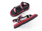 Christian Dior Pink Velvet Embroidered D Wave Sandals - 39