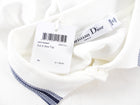 Christian Dior White and Navy Logo Polo Tee - S