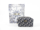 Dior Navy Monogram Oblique Jacquard Vanity Travel Pouch