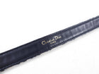 Christian Dior Oblique Navy Canvas Saddle Belt - 80