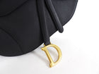 Dior Black Leather Medium Saddle Bag