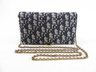 Dior Monogram Oblique Saddle Crossbody Wallet on Chain Bag