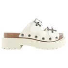 Christian Dior Diorquake Ivory Leather Clog Sandals - 37