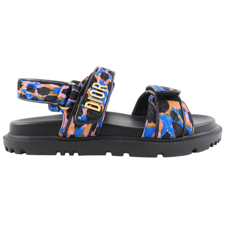 Dior Dioract Multi Colour Pattern Sandals - 39.5