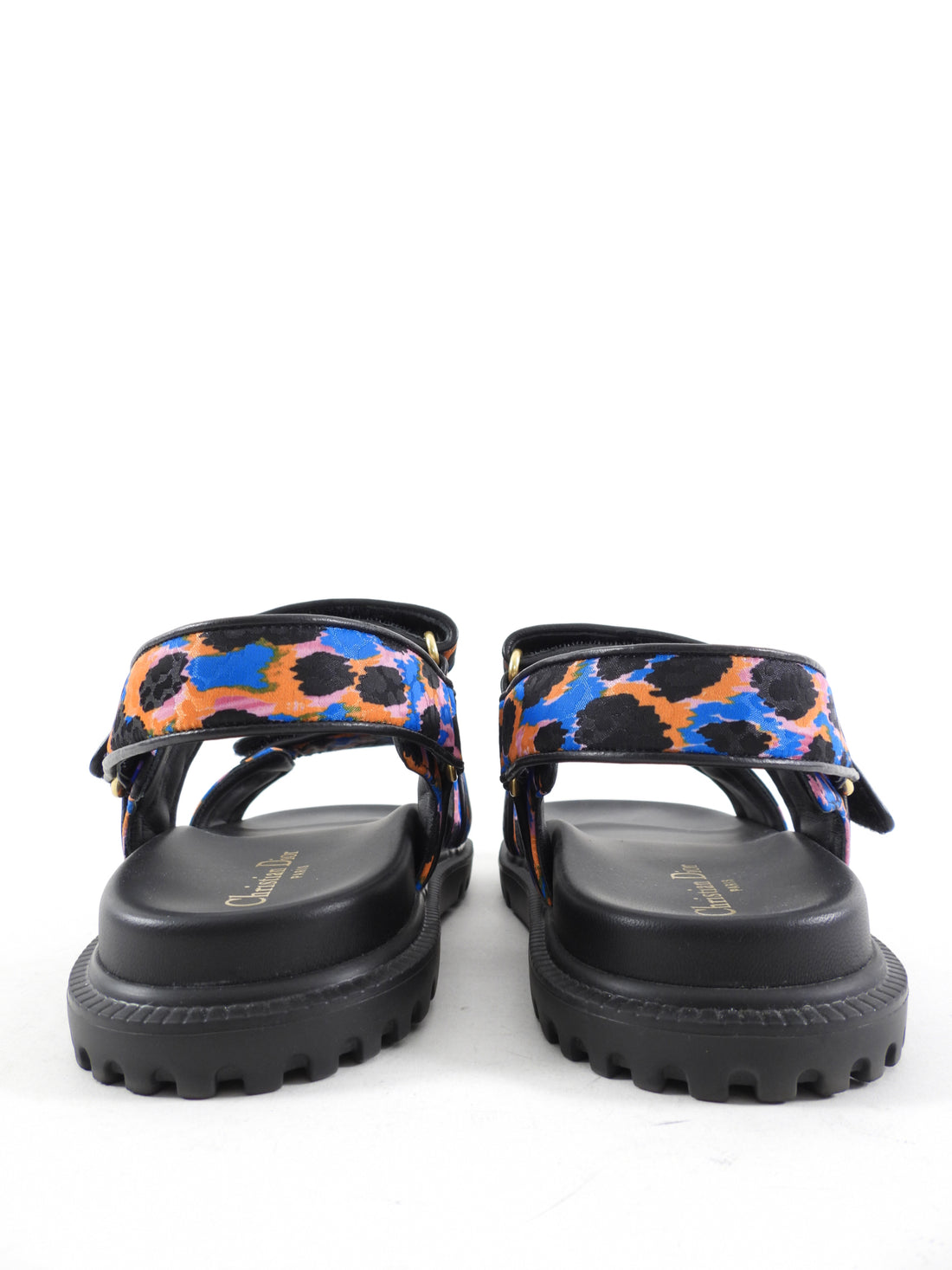 Dior Dioract Multi Colour Pattern Sandals - 39.5