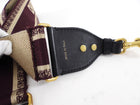 Christian Dior Burgundy Oblique Wide Bag Strap
