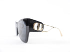 Christian Dior 30 Montagne Black Square CD Logo Sunglasses