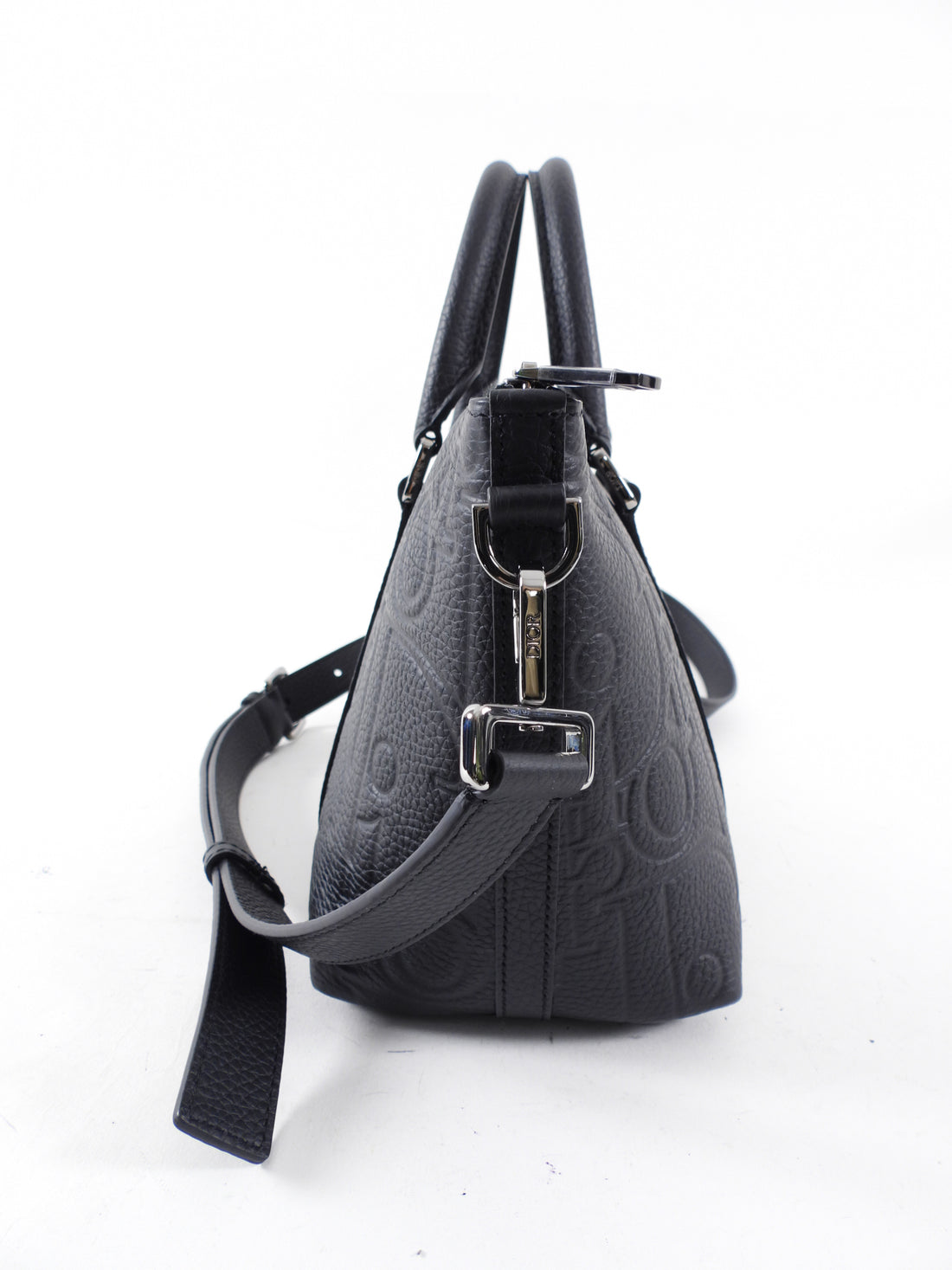 Christian Dior Black Gravity Leather Weekender 25 Bag