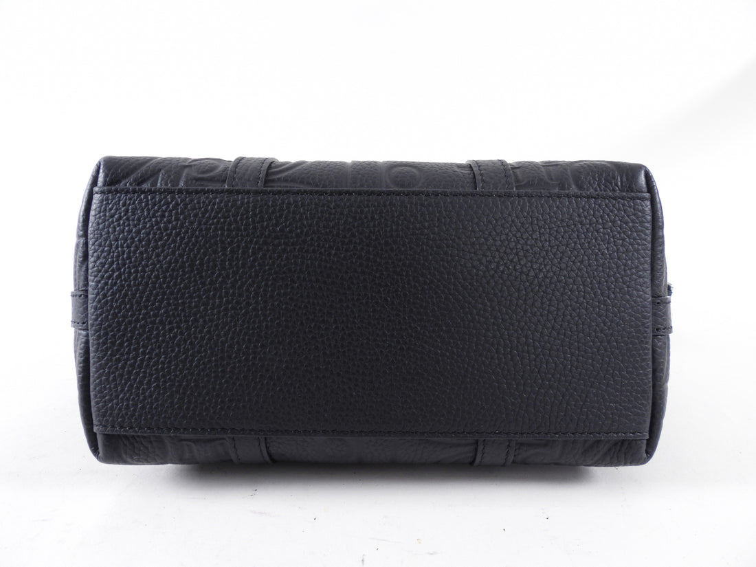 Christian Dior Black Gravity Leather Weekender 25 Bag