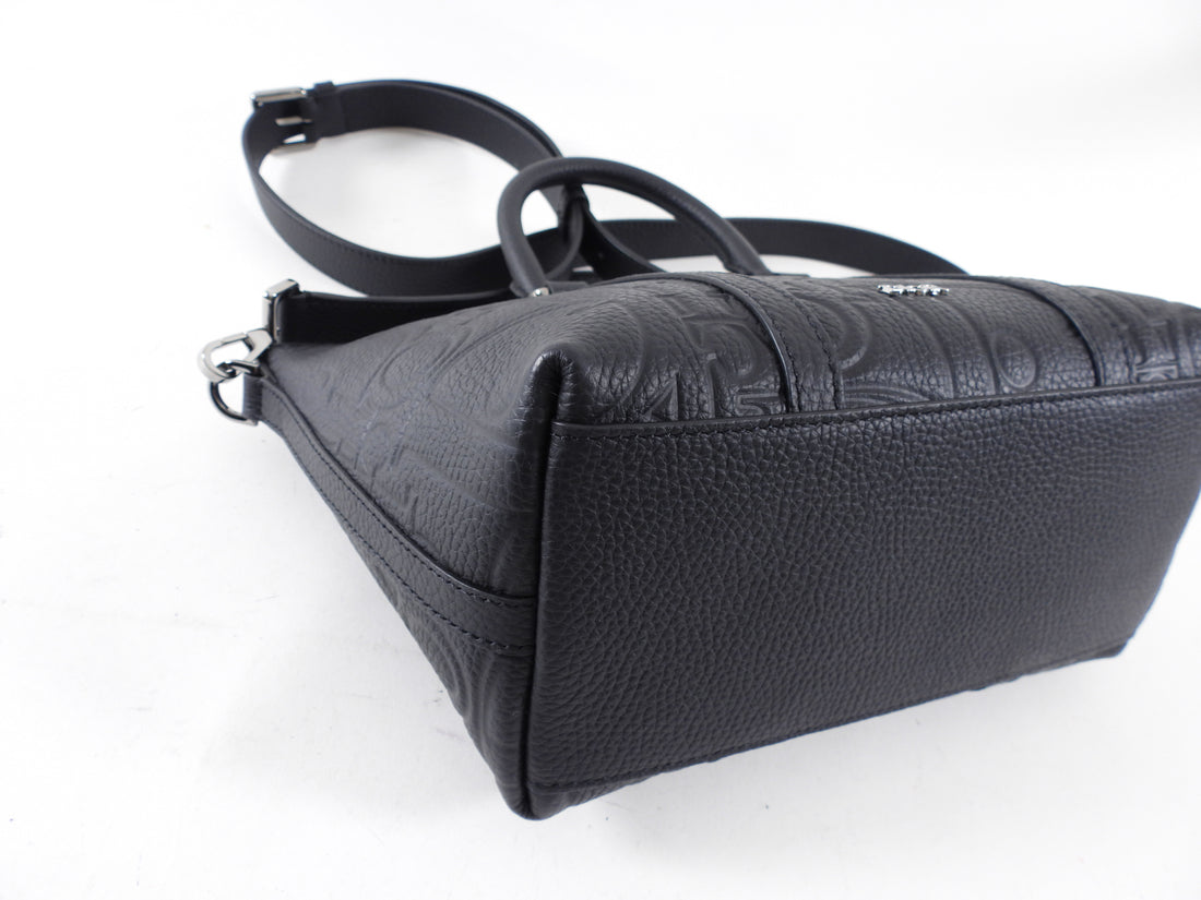 Christian Dior Black Gravity Leather Weekender 25 Bag
