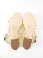 Doen Gold Metallic Corsican Knot Sandals - 37