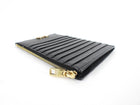 Dolce & Gabbana Black Leather Zip Card Holder Wallet