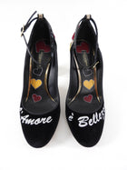 Dolce & Gabbana L'amore e Bellezza Velvet Heart Pumps - 37.5