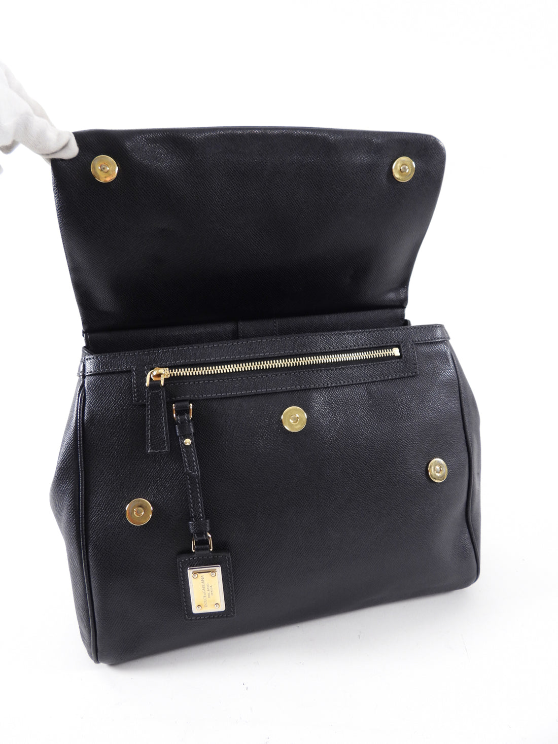 Dolce Gabbana Miss Sicily Black Large Bag