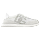 Dolce & Gabbana White Logo Mesh Sneakers - 39