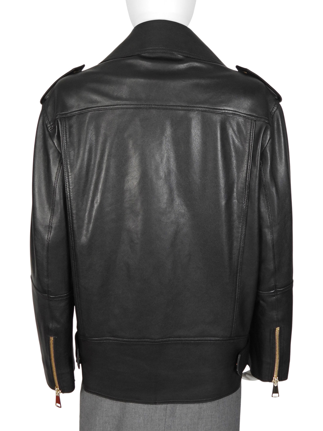 Dorothy Schumacher Black Sleek Statement Nappa Leather Zip Jacket - 2 / M