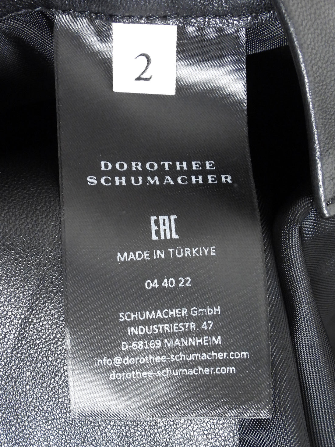 Dorothy Schumacher Black Sleek Statement Nappa Leather Zip Jacket - 2 / M