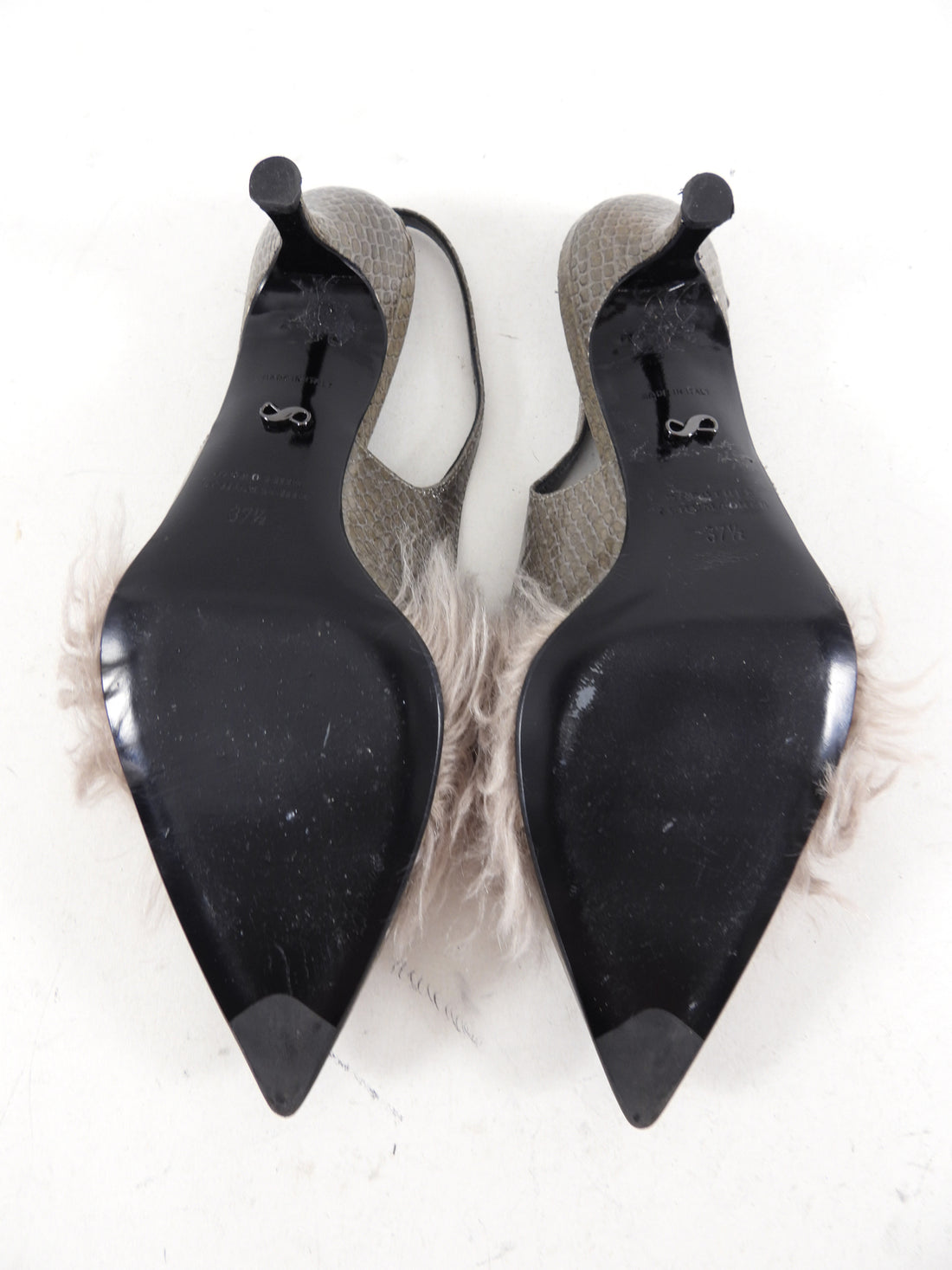 5 Inch Heel LIP-101-8 White Fur Platform Marabou Slipper – Shoecup.com