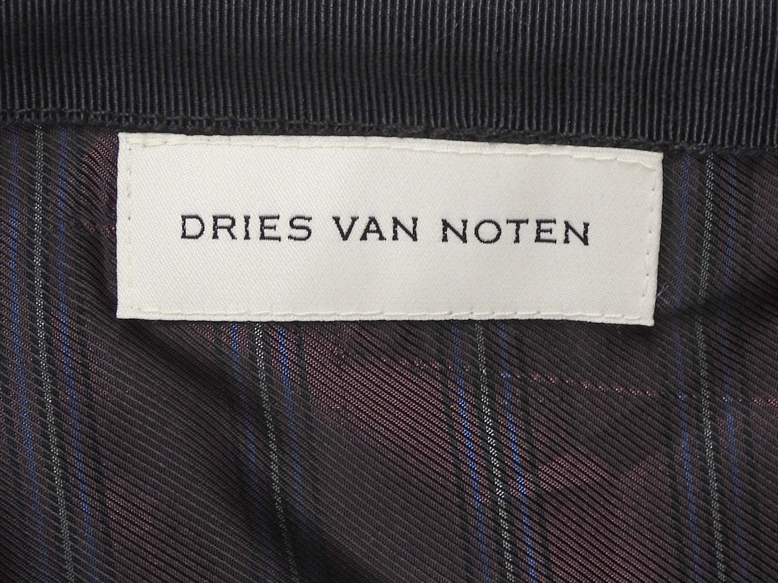 Dries van Noten Olive Burgundy Senice Velvet Draped Layered Midi Skirt - 36 /. US 4