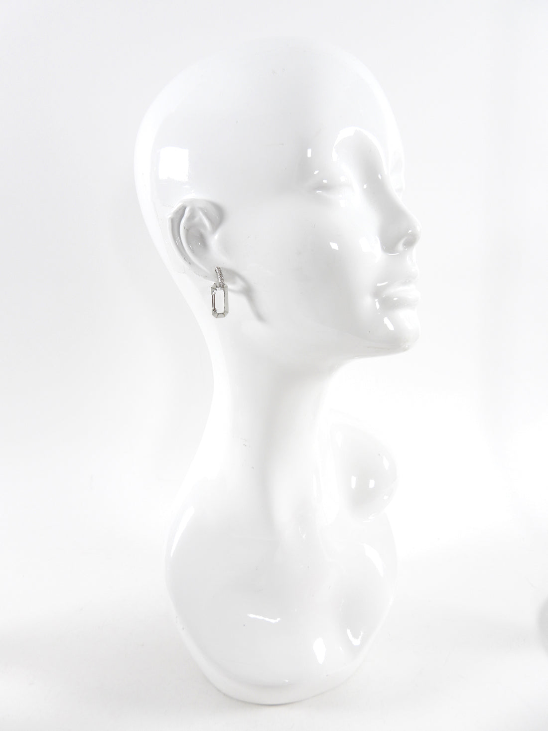 Eera x My Theresa Chiara Small 18k Gold Diamond Single Earring White