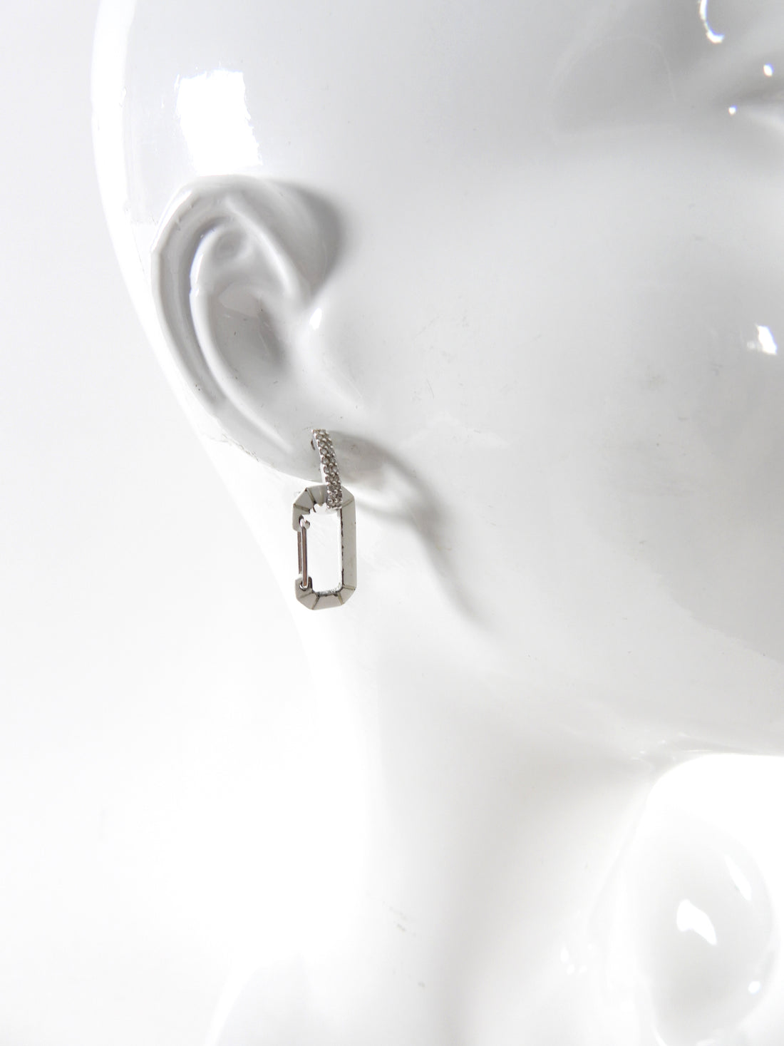 Eera x My Theresa Chiara Small 18k Gold Diamond Single Earring White