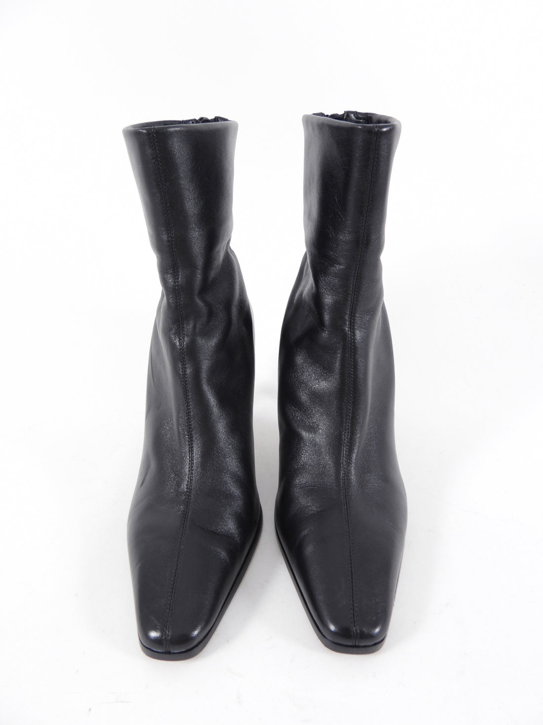 Emme Parsons Black Glove Leather Ankle Boots - 37