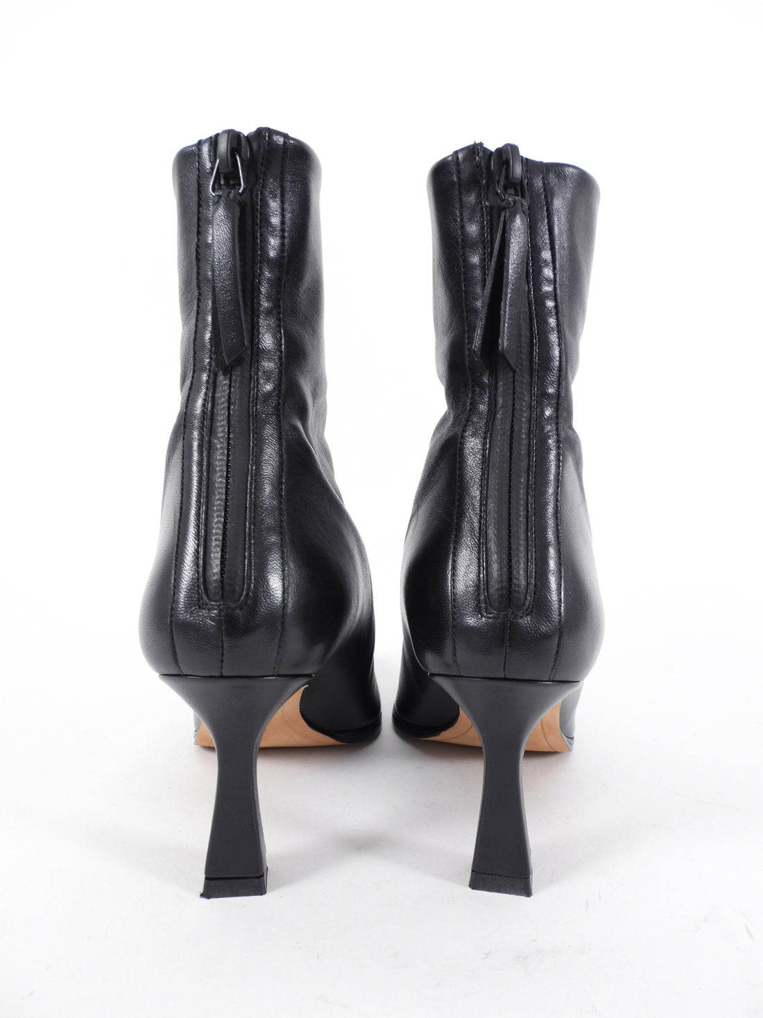 Emme Parsons Black Glove Leather Ankle Boots - 37