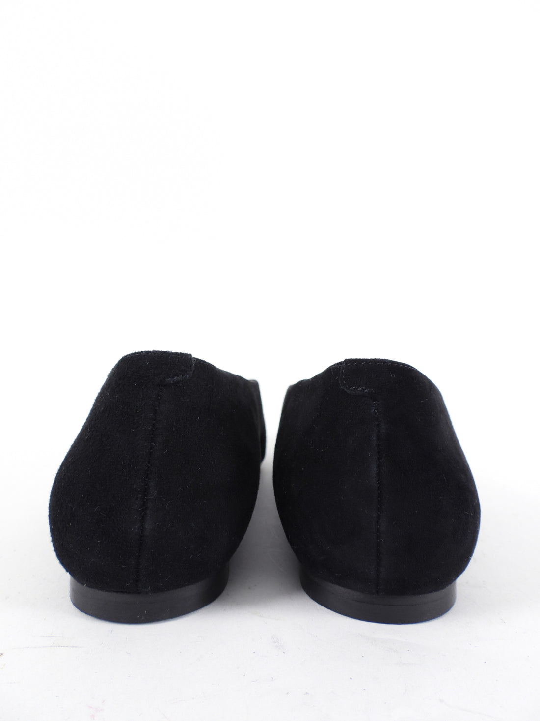 Emme Parsons Flat Black Suede Ballet Shoes - 37
