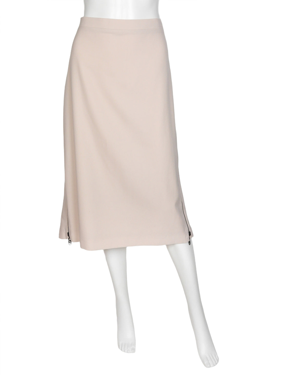 Fendi Blush FF Zip Down Midi Skirt - 46