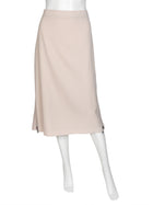 Fendi Blush FF Zip Down Midi Skirt - 46