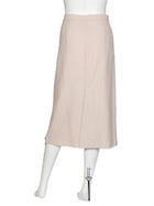 Fendi Blush FF Zip Down Midi Skirt - 46