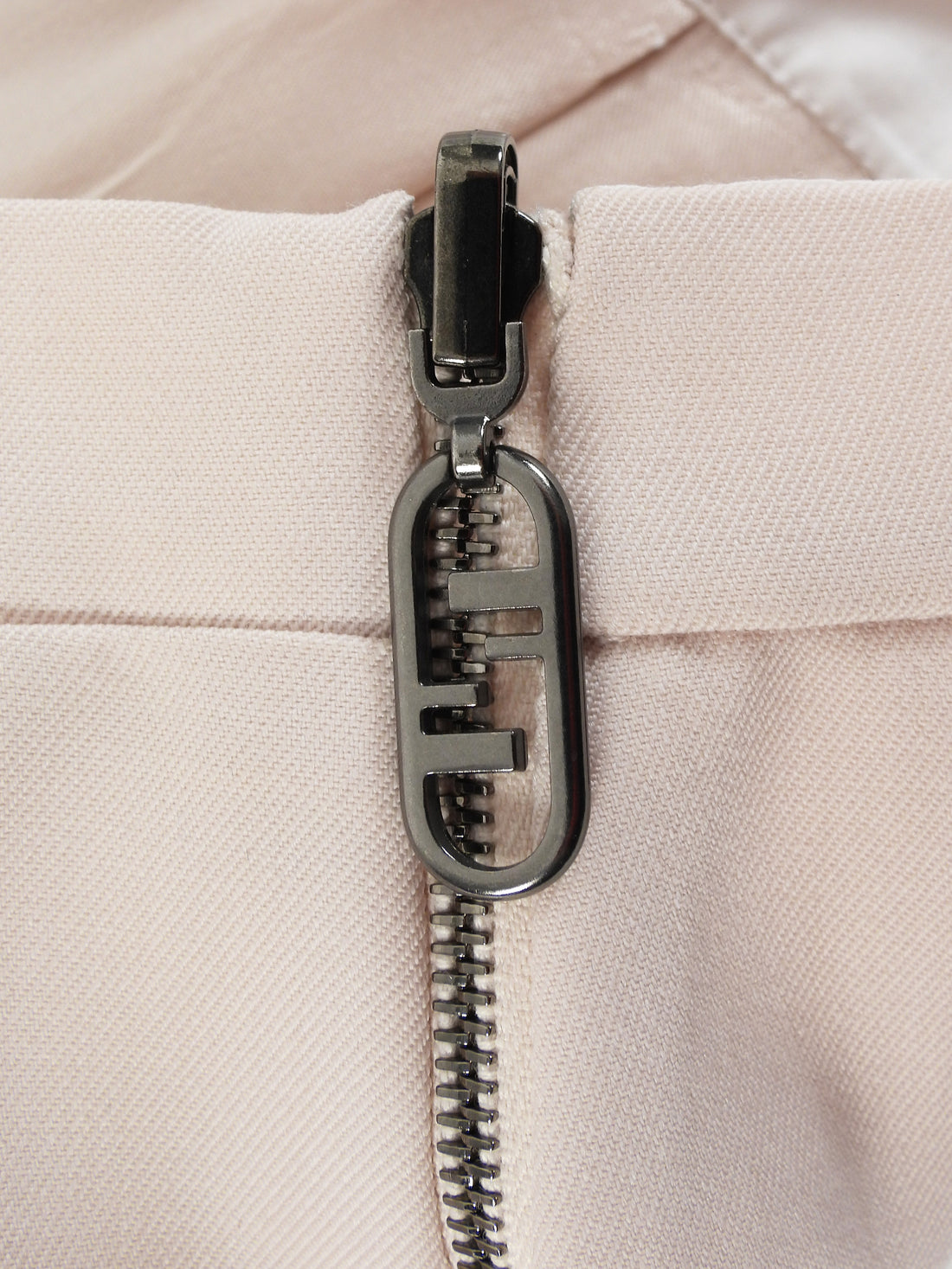 Fendi Blush FF Zip Down Midi Skirt - 46