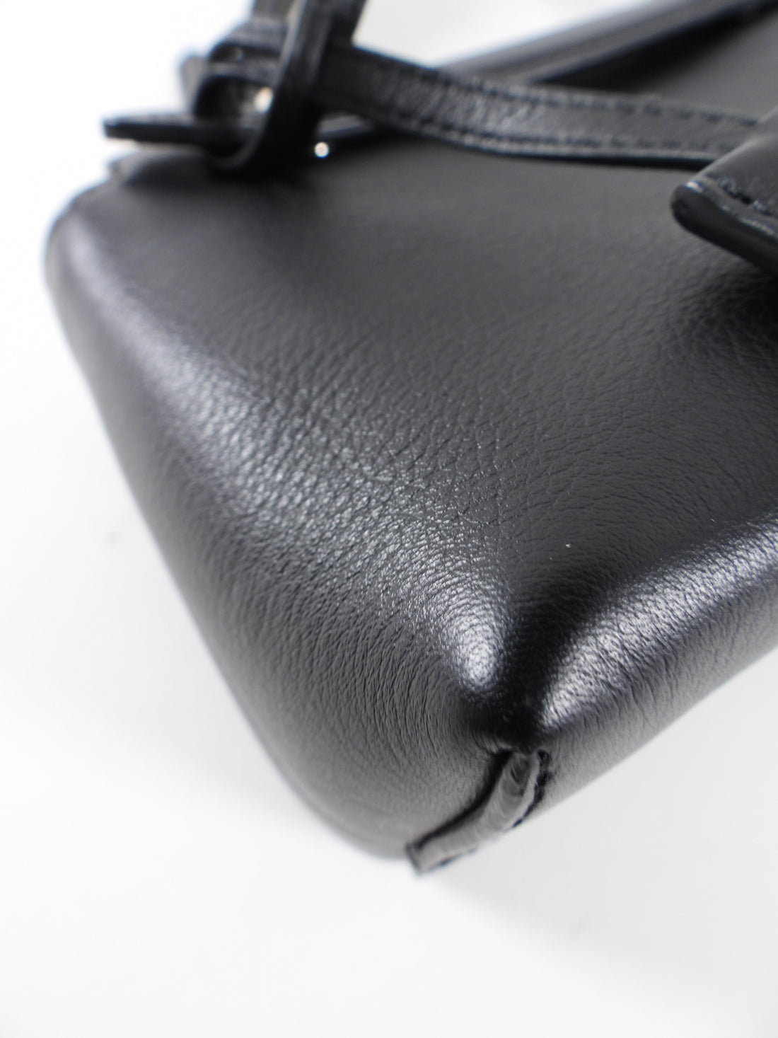 Fendi Black Leather Mini By The Way Red Crystal Crossbody Bag