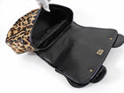 Fendi Vintage 2006 Leopard Print Pony Hair Patent B Bag