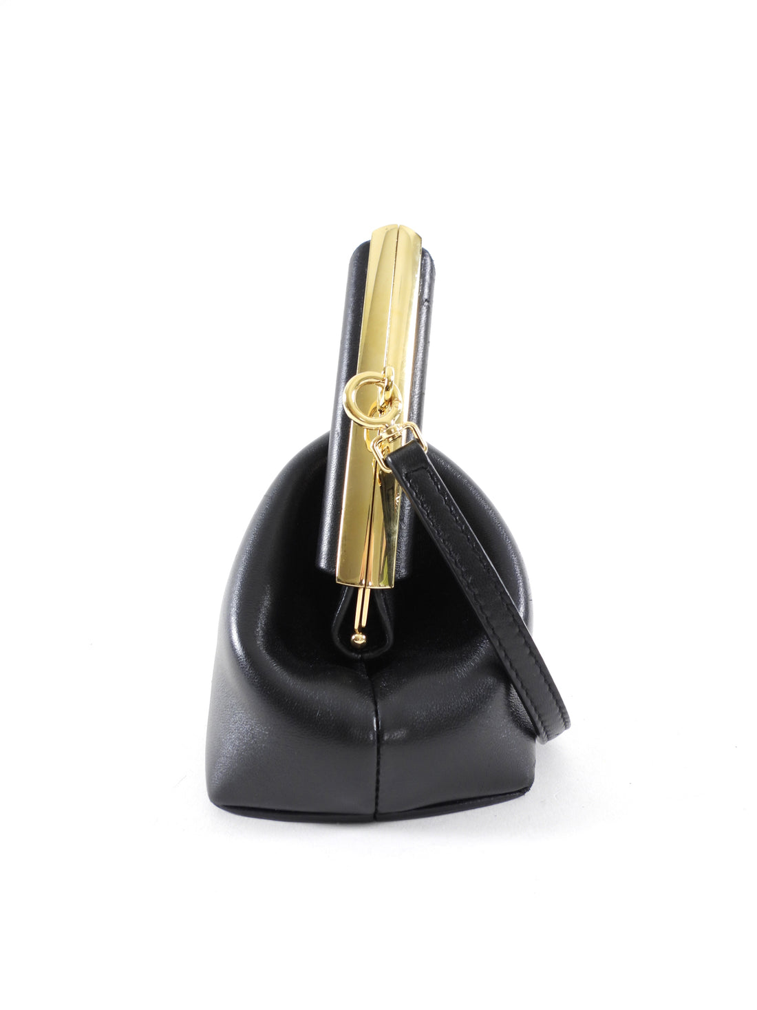 Fendi Black Smooth Leather Small First Bag