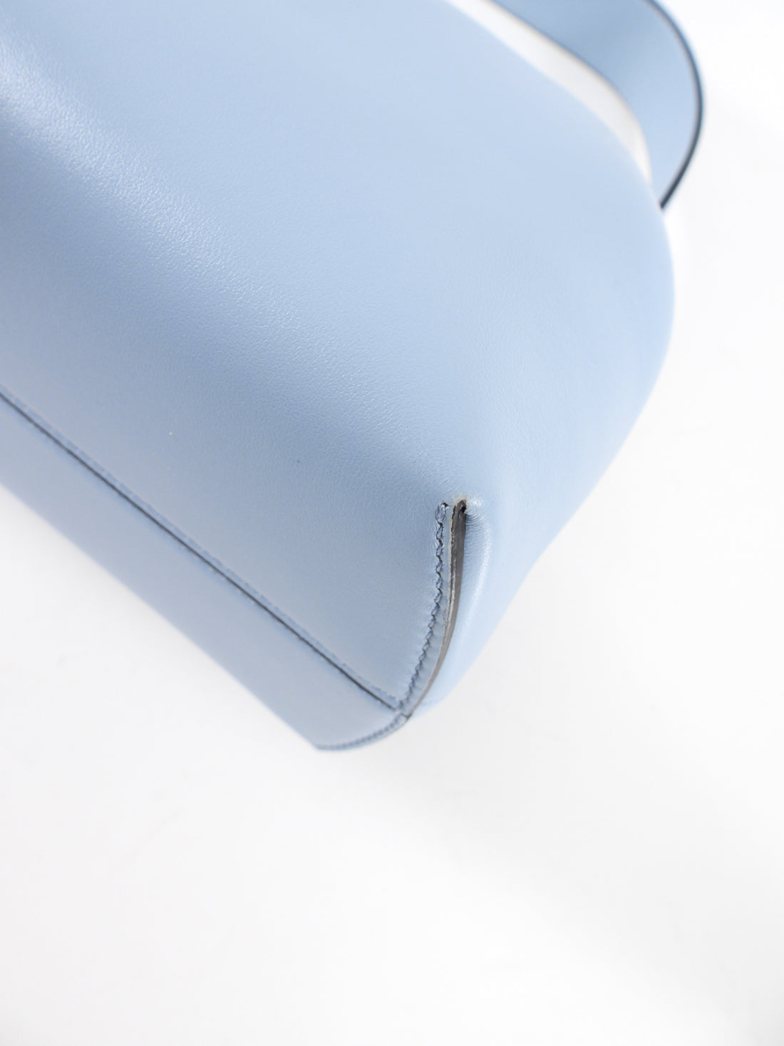 Fendi First Medium Light Blue Leather Frame Bag