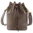 Fendi Brown Leather Mon Tresor Grand Bucket Bag