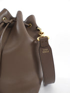 Fendi Brown Leather Mon Tresor Grand Bucket Bag