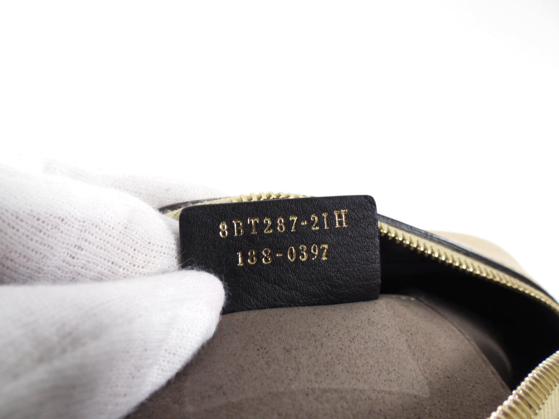 Fendi Beige Leather Crossbody Camera Bag