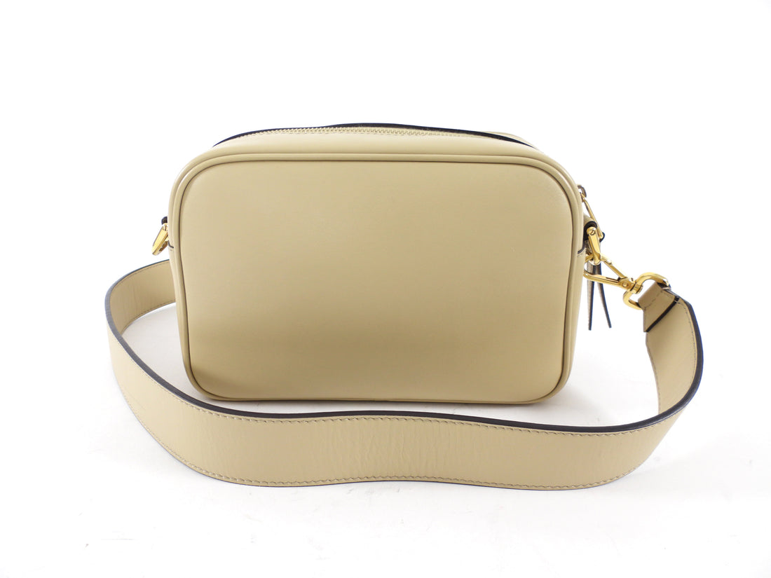 Fendi Beige Leather Crossbody Camera Bag