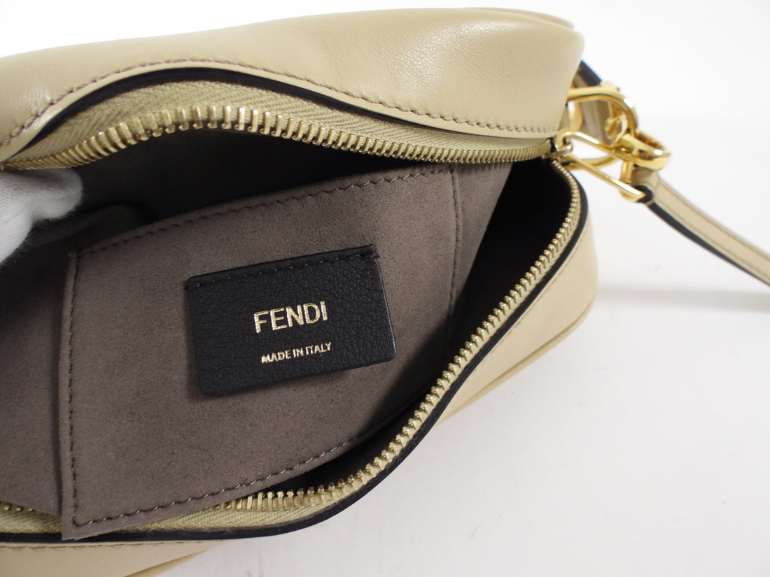 Fendi Beige Leather Crossbody Camera Bag