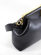 Fendi First Black Leather Medium Shoulder Bag