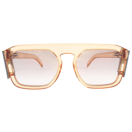 Fendi Freedom 0381 Clear Pink Nude Crystal Sunglasses