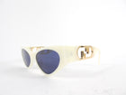 Fendi Ivory Acetate Cat Eye O'Lock Sunglasses 40049
